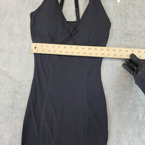 Gymshark Whitney Simmons Dress Womens Small Black Halter Bodycon Mini Strappy - Picture 11 of 13